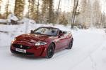 Jaguar XKR-S Convertible on Ice Drives in Finland 2012 года